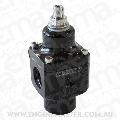 Aeroflow AF66-2047BLK 2 Port Fuel Pressure Regulatorblack 750+ Hp @ 4-12 Psi
