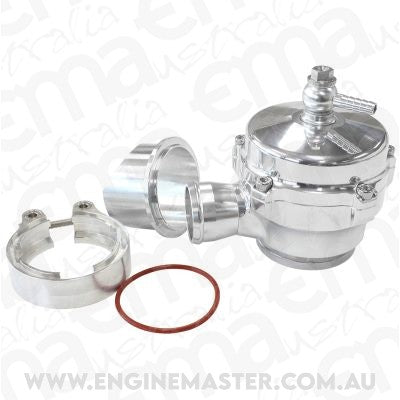 Aeroflow AF64-5051 50mm Blow Off Valve Polished V-Band with 34mm Plumb Back
