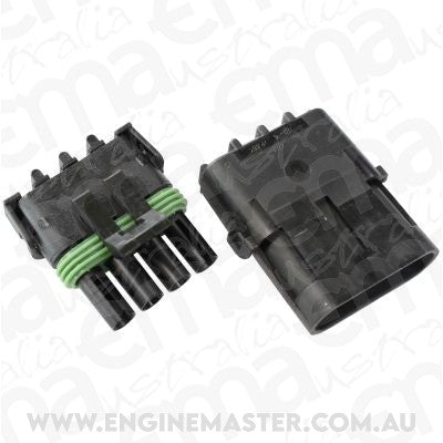 Aeroflow AF49-8504 Weatherpack 4 Pin Connector Male/Female Pins & Seals