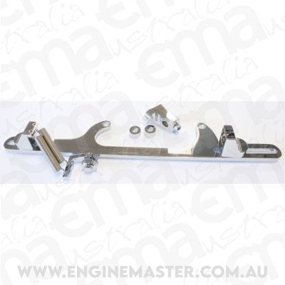 Aeroflow AF64-2002C Billet Throttle Cable Bracket Chrome suits 4500 Style
