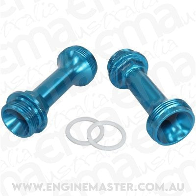Aeroflow AF59-2137 Replacement Billet Adjustable Fuel Log Legs Suit Adjustable Fuel Log (AF64-2037), 7/8-20" for Holley Carburettors, Blue Finish