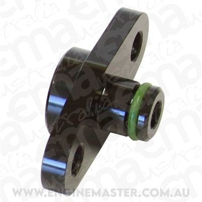 Aeroflow AF64-2064BLK Fuel Rail Adapter - for Subaru / for Nissan / for Mazda 32.5mm Centres