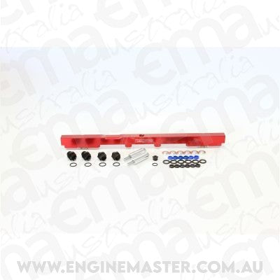 Aeroflow AF64-2059R Fuel Rail Kit for Toyota 2Jzfor 14mm Injectors Red