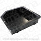 Aeroflow AF72-3003BLK Th350 3" Deep Fabricated Transpan Black Inc Filter Extension