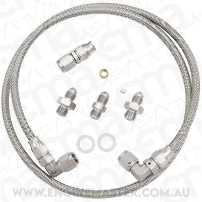 Aeroflow AF30-1004 Universalersal Turbo Oil Feed Line -3AN Line Kit. 1 Meter Long