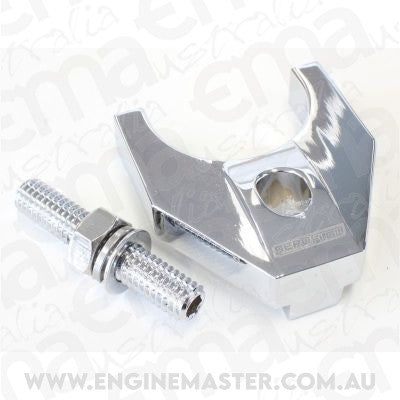 Aeroflow AF64-2093C Billet Distributor Hold Down Chrome Large V2 Windsor & 351C