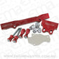 Gen 2 Billet Fuel Rail Kit, Red Finish (Suits for Mazda Rotary Series 6-8 RX7)