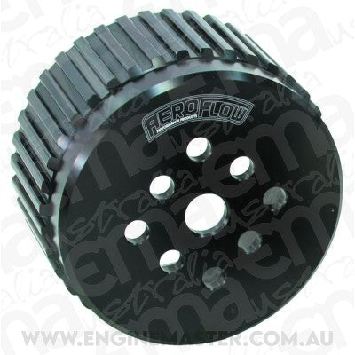Aeroflow AF59-3000WBLK Water Pump Gilmer Drive Pulley Anodised Black SBC/BBC All