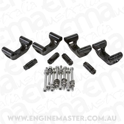Aeroflow AF64-4032BLK Chev LS1 / LS6 Coil Mounts Billet Can Sep Mount Black