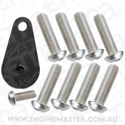 Aeroflow AF59-4361 Holden / Chev LS Billet 2 Piecreplacement Bolts & Tab