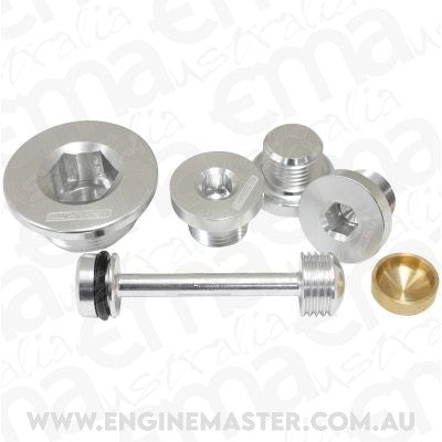 Aeroflow AF64-2125 GM LS Welsh Plug Kit with 6061 Barb Ell