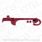 Aeroflow AF64-2026R Billet Throttle Cable Bracket Red suits 4150 Style Carbs