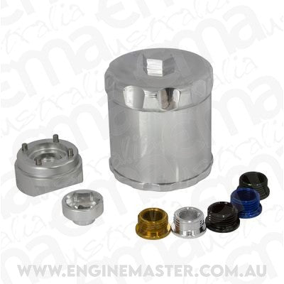Aeroflow AF64-2016P Aeroflow Oil Filter Polished 3/4 13/16 M18 M20 & M22x1.5