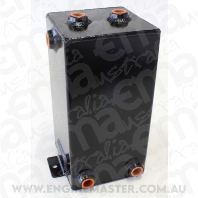 Aeroflow AF77-1013BLK Fabric Alloy Universal Tank 4L x 6 -8 ORB Black with Mount Tabs