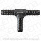 Aeroflow AF64-4202BLK Aluminium T Piece 5mm / 3/16" Black Tee Piece