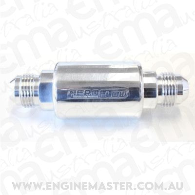 Aeroflow AF66-2053P Aeroflow Filter 40 Micron Polished-8AN 1.25" x 3" Notes