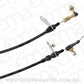Kickdown Cable With Black Stainless Steel Cover & Black Ends (Suit Chrysler Torqueflite 904 Transmission)
