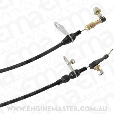 Kickdown Cable With Black Stainless Steel Cover & Black Ends (Suit Chrysler Torqueflite 904 Transmission)