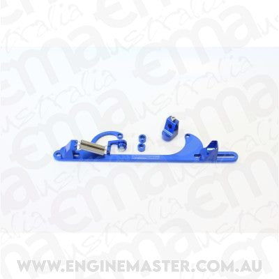 Aeroflow AF64-2001 Billet Throttle Cable Bracket Blue suits 4150 Style