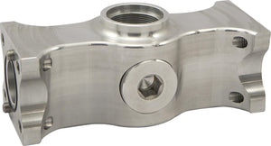 CVR CVR8001CL Universal Billet Aluminium Water Pump Manifold 1" Outlet Silver