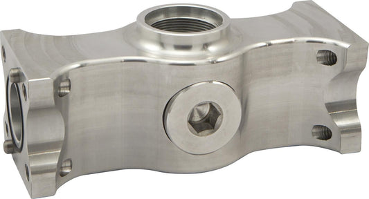 CVR CVR8001CL Universal Billet Aluminium Water Pump Manifold 1" Outlet Silver