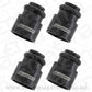 Aeroflow AF64-2887 ID Injector Adapter Short Suit 14mm Fuel Rail Black 4Pk