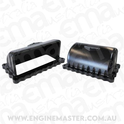 Aeroflow AF64-4400BLK Burst Panel Deflector Shield Hard Anodised Black Finish