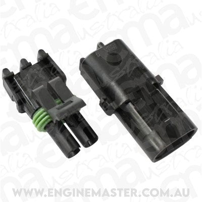 Aeroflow AF49-8502 Weatherpack 2 Pin Connector Male/Female Pins & Seals