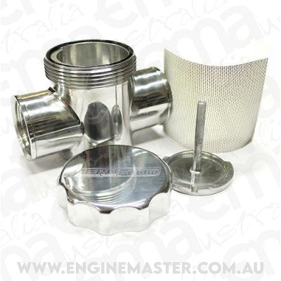 Aeroflow AF64-2043P Polished Radiator Filter Polished Fit to Radiator Hose Hoses Aeroflow 64-2043P