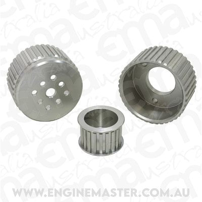 Aeroflow AF64-3000 Gilmer Drive Kit - Silver Chev V8 with Short W/Pump
