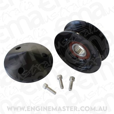 Aeroflow AF59-4031BLK Chev LS Tensioner Replacement Pully Bear &Nose Cover W/Bolts