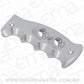 Aeroflow AF72-9923 Pistol Grip Drivers Side Dual Button Plate Silver Finish to suit Pistol and Attack Bang Shift Shifters