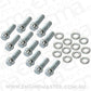 Aeroflow AF37-1200 3/8-16" Intake Bolts 1" UHL 12 Point Head Pack of  12