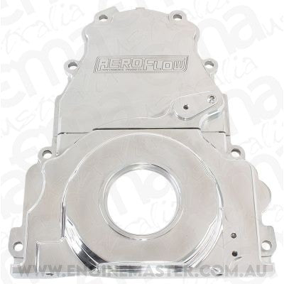 Aeroflow AF64-4361P Holden / Chev LS Billet 2 Piece Timing Cover Polished