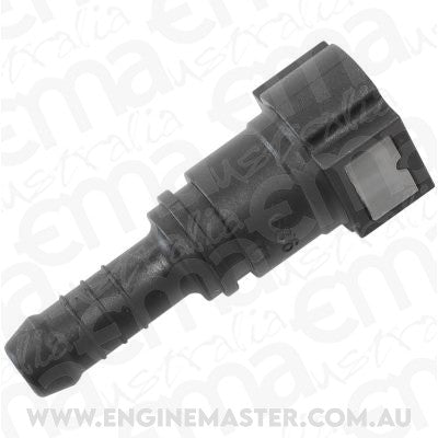 Aeroflow AF49-7010 PUSH ON 3/8" EFI FITTING TO 3/8" / 9.65MM BARB STRAIGHT