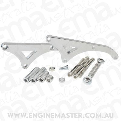 Aeroflow AF64-4033 Holden V8 D/Side Alternator Not Vn Mid Mount Billet Bracke