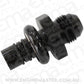 Aeroflow AF64-5508BLK Ford Efi Regulator Adapter -8AN with .550" Shank Black