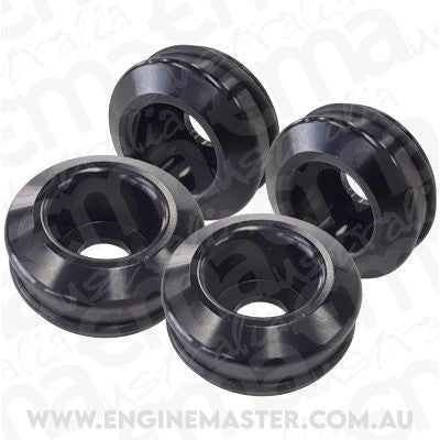 Aeroflow AF59-2122 for Nissan S14 S15 Fuel Injector Inserts 4 x Pieces Black Anodi