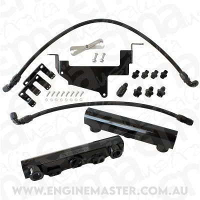 Aeroflow AF64-2131BLK for Toyota 86 / Brz Fuel Rail Kit -8ORB Inlets / Outlets Scion