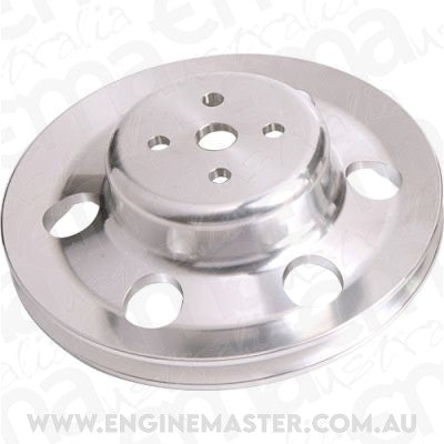 Aeroflow AF64-2023 Billet Water Pump V Pulley Polished Suit 302 351C Ford