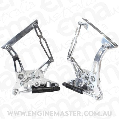 Aeroflow AF64-4105 Billet Bonnet Hinge Kit Polishxr - xy Ford Falcon