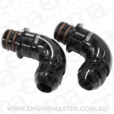Aeroflow AF72-5050 Ford Za Zf 6Hp26 Trans Cooler Port Fittings Full Flow -8An