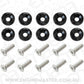Aeroflow AF64-4371BLK BILLET DRESS UP / FENDER BOLT 10 PACK 5/16 UNC UHL 25MM BLAC
