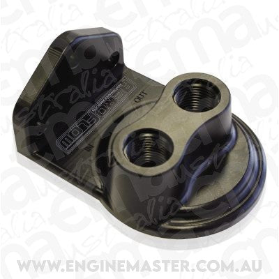 Aeroflow AF64-2075 Remote Filter Head Top Entry -8 ORB Port S 3/4" Filter Thread