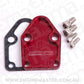Aeroflow AF64-2028R Billet Fuel Pump Block Off Plate Red suits SBC