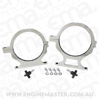 Aeroflow AF64-5000P Nos Bottle Billet Brackets *(Pair)* Polished Nitrous