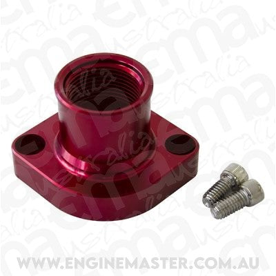Aeroflow AF64-2021R Billet Thermostat Housing Red Straight Suit 302 351C