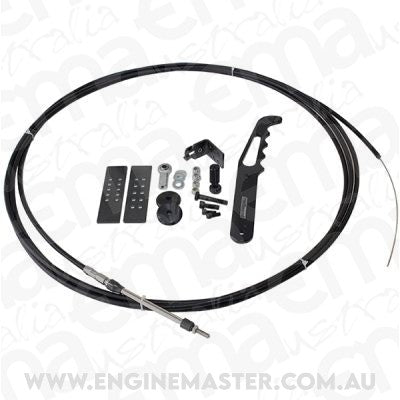 Aeroflow AF80-1000BLK Chute Release Cable Kit Black Handle 18 Feet Of Cable Kit