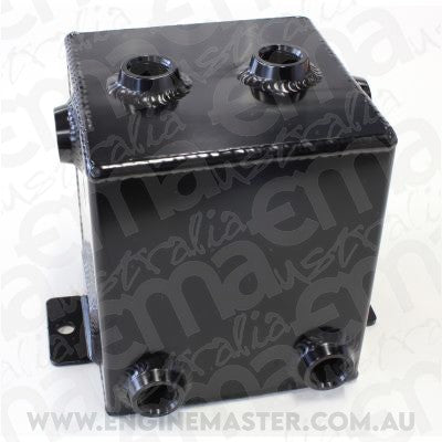 Aeroflow AF77-1011BLK Fabric Alloy Universal Tank 2L x 6 -8 ORB Black with Mount Tabs