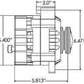 CVR CVR8107BK Billet Powerhouse 200 Amp Alternator Serpentine Pulley Black